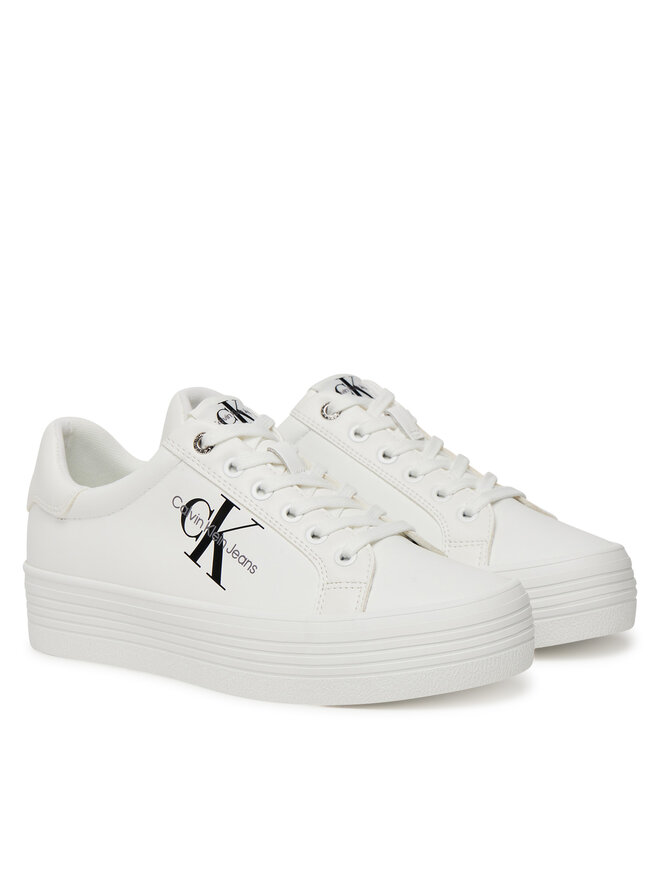 Calvin Klein Jeans Sneakers aus Stoff Calvin Klein Jeans YW0YW00847 Weiß
