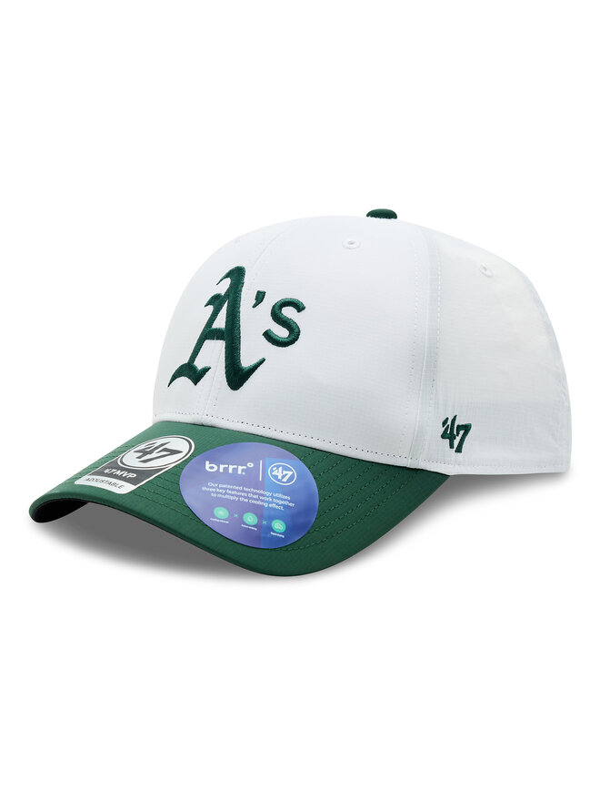 47 Brand Șapcă 47 Brand MLB Oakland Athletics Brrr TT Snap 47 MVP B-BRTTS18BBP-WH Alb