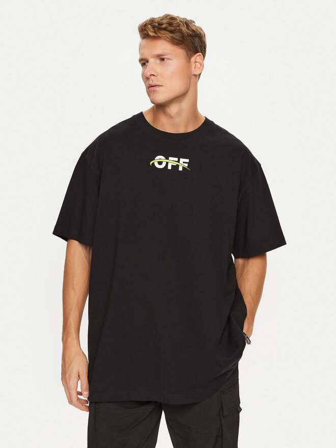 Off-White Off-White T-shirt OMAA038F22JER0071001 Nero Regular Fit
