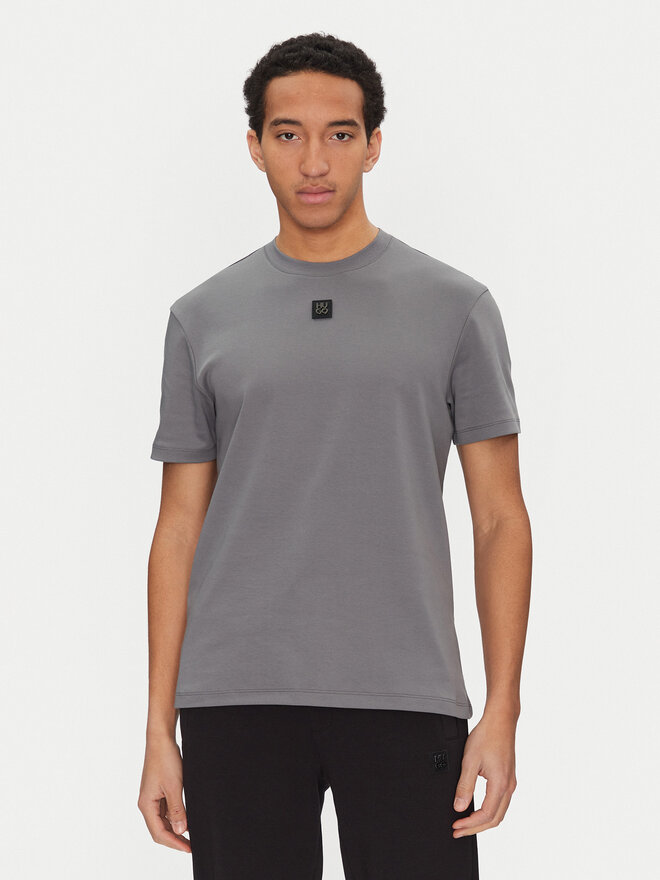 HUGO HUGO Футболка Dalile 50505201 Сірий Regular Fit