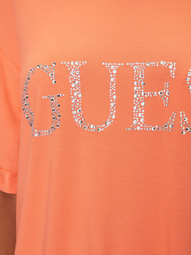 Guess Guess Marškinėliai E5GI07 K68D2 Oranžinė Regular Fit
