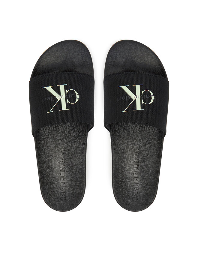 Calvin Klein Jeans Pantoletten Calvin Klein Jeans Slide Monologo Cv YM0YM01367 Schwarz