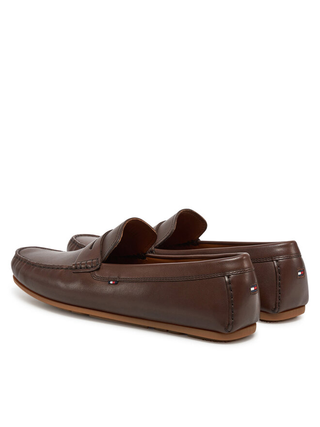 Tommy Hilfiger Μοκασίνια Tommy Hilfiger Corpoarte Hilfiger Lth Driver FM0FM04810 Καφέ