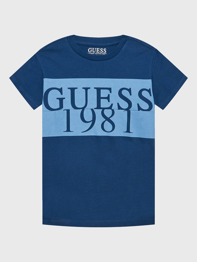 Guess Guess T-Shirt L3GI07 K8HM0 Dunkelblau Regular Fit
