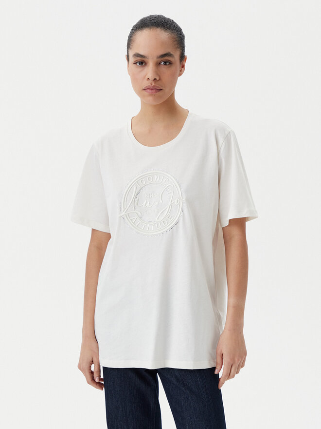 Liu Jo Sport Liu Jo Sport Camiseta TA5174 JS923 Écru Regular Fit