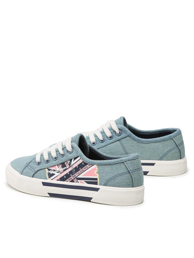 Pepe Jeans Tenisky Pepe Jeans Brady Flag G PGS30563 Modrá
