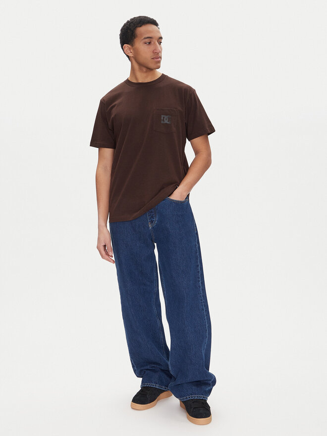 DC DC T-Shirt ADYZT05377 Braun Heritage Fit