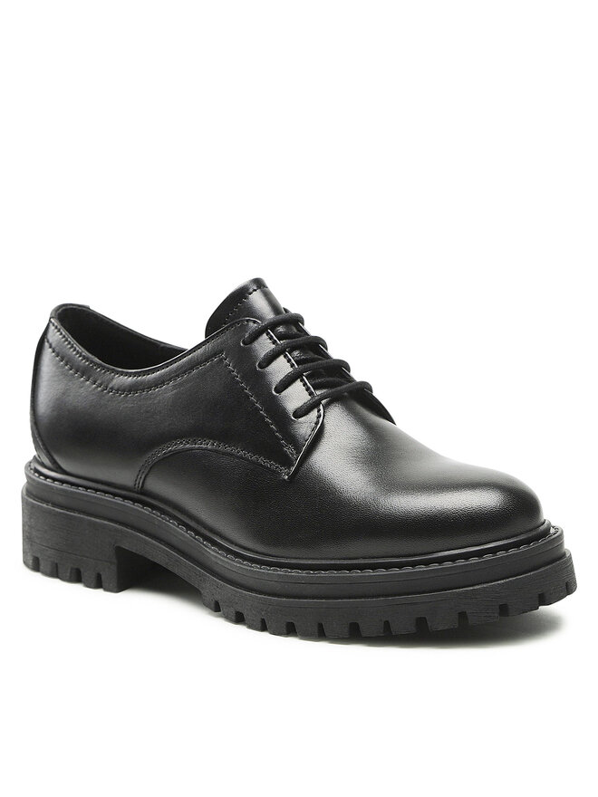 Geox Oxfordy Geox D Iridea M D26HRM 00043 C9999 Czarny