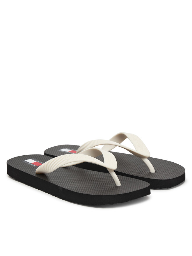Tommy Jeans Zehentrenner Tommy Jeans Tjw Logo Summer Sandal EN0EN02979 Schwarz
