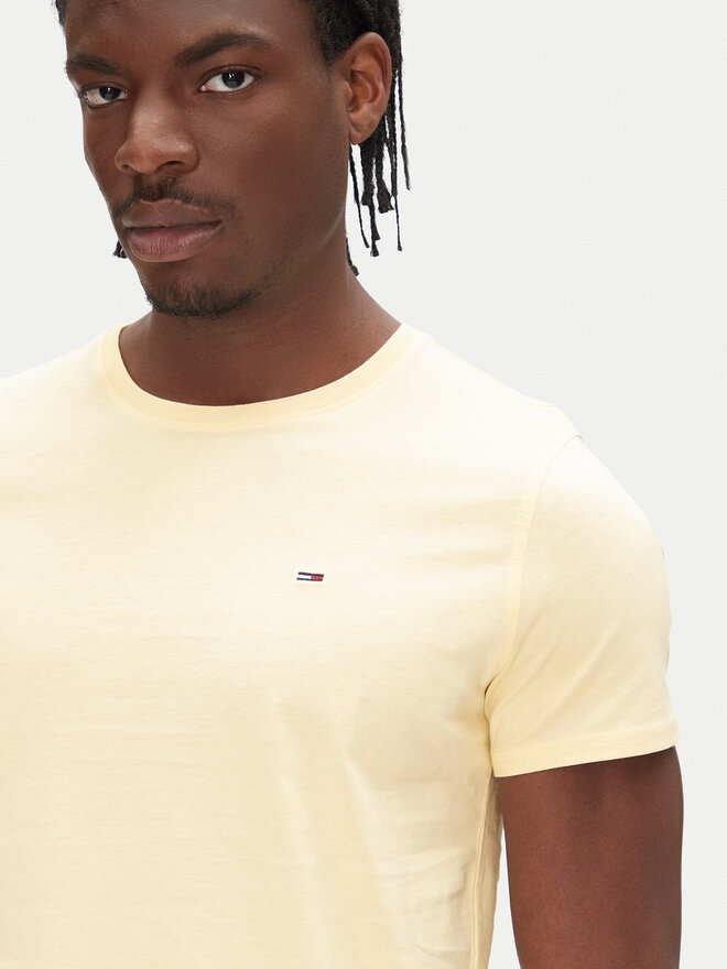 Tommy Jeans Tommy Jeans Camiseta DM0DM04411 Amarillo Slim Fit