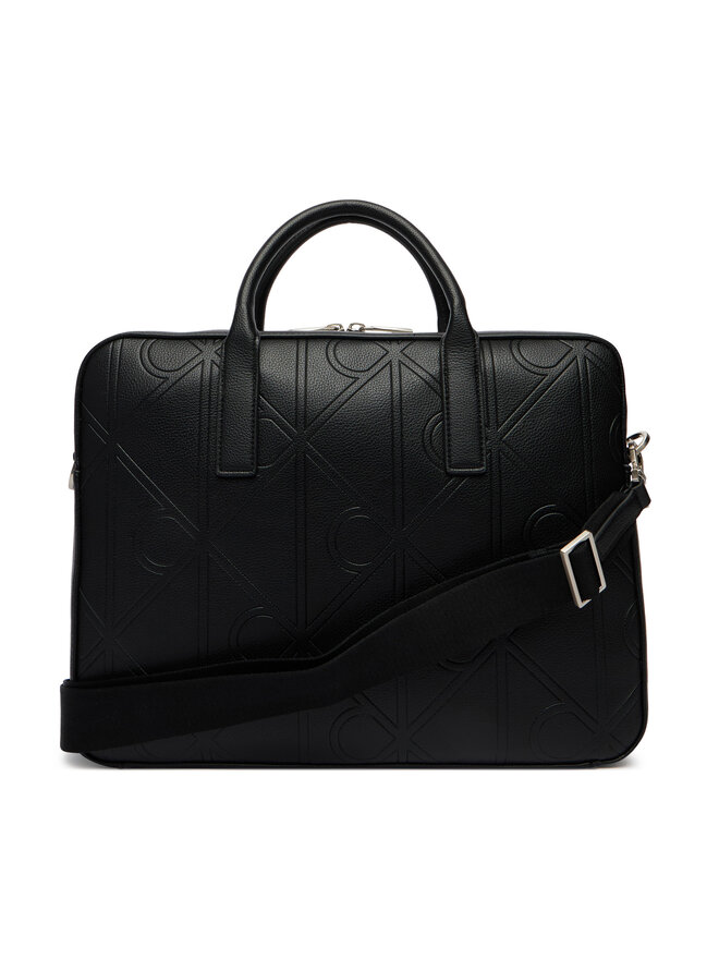 Calvin Klein Laptoptasche Calvin Klein Emblem Aop Emboss Commuter LV04D3329G Schwarz