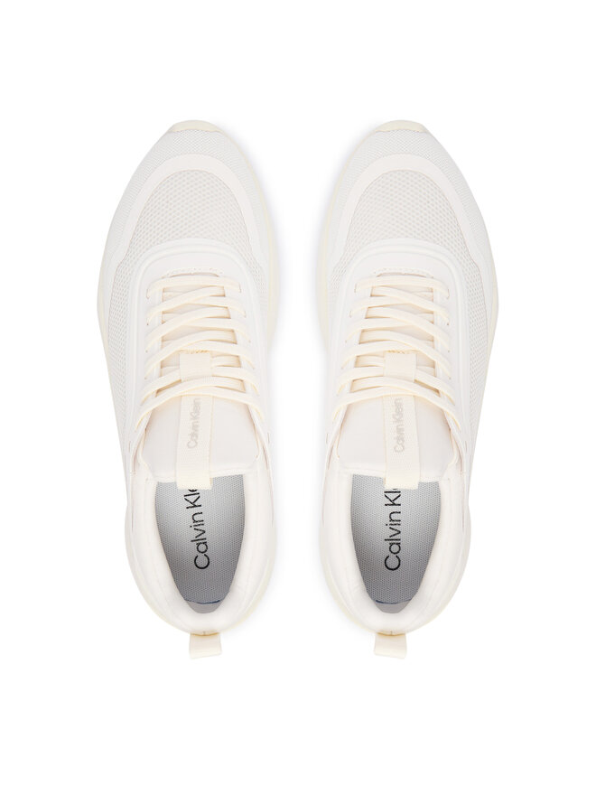 Calvin Klein Sneakers Calvin Klein Light Runner Sock Mesh Lycra HW0HW03023 Creme