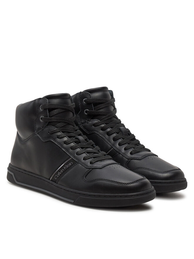 Calvin Klein Sneakers Calvin Klein High Top Lace Up Logo HM0HM01492 Nero