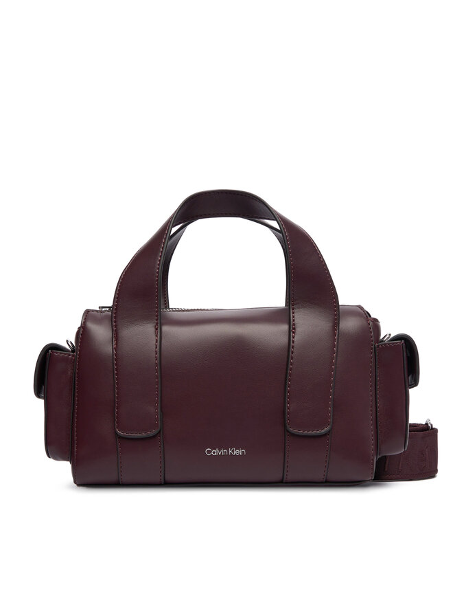 Calvin Klein Torebka Calvin Klein Webbing Strap Pocket Bag LV04F3291G Bordowy