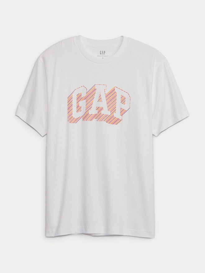 Gap Gap Marškinėliai 664011-02 Balta Regular Fit