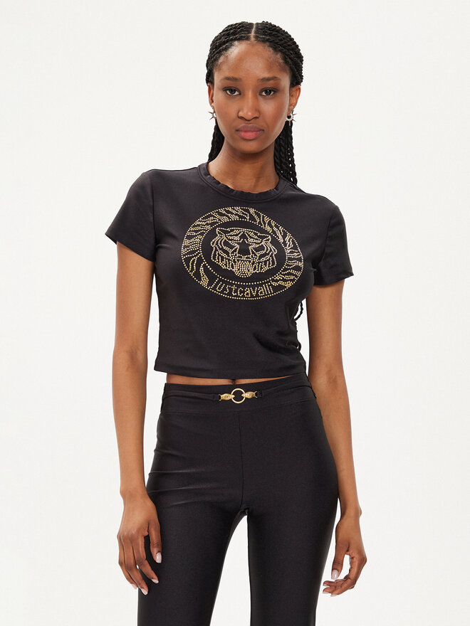 Just Cavalli Just Cavalli Camiseta 76PAH607 Negro Regular Fit