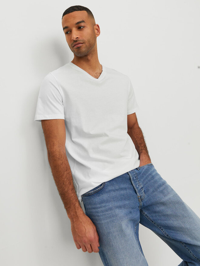 Jack&Jones Jack&Jones Marškinėliai Basic 12156102 Balta Standard Fit