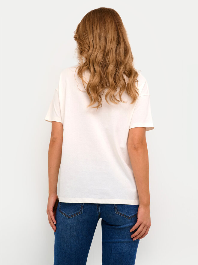 Kaffe Kaffe Camiseta Fie 10508888 Écru Oversize