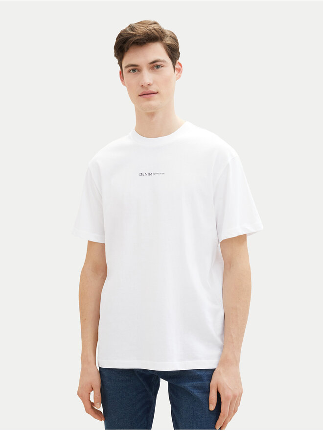 Tom Tailor Denim Tom Tailor Denim T-Shirt 1040880 Weiß Relaxed Fit