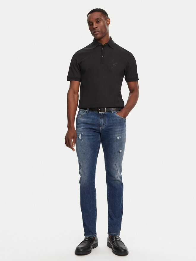 Dolce&Gabbana Dolce&Gabbana Поло G8SG0Z G7N4P Чорний Regular Fit