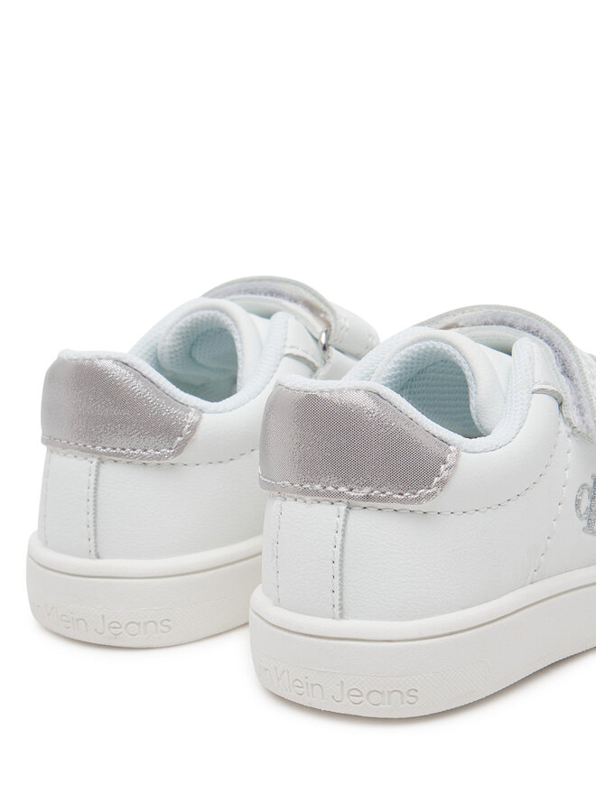 Calvin Klein Jeans Sneakersy Calvin Klein Jeans Low Cut VelCro V1A9-82007-1355X Bílá