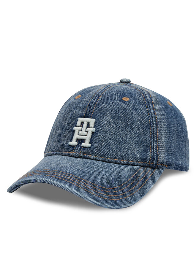 Tommy Hilfiger Șapcă Tommy Hilfiger Utility Denim Cap AW0AW16361 Albastru