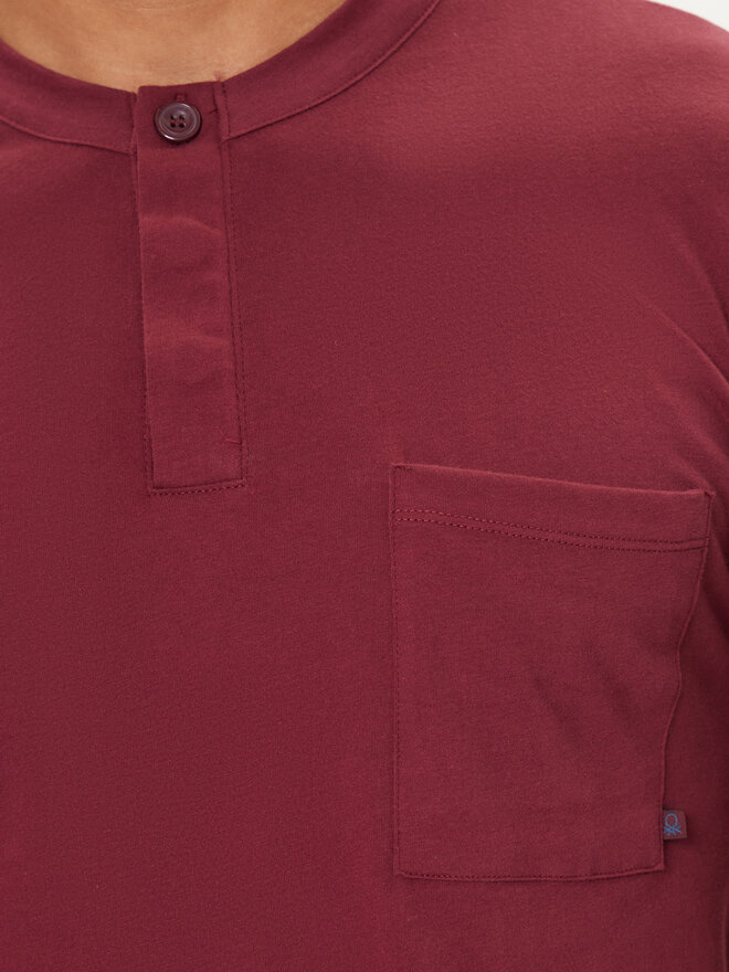 United Colors Of Benetton United Colors Of Benetton Pyjama 3VD04P02W Dunkelrot Regular Fit