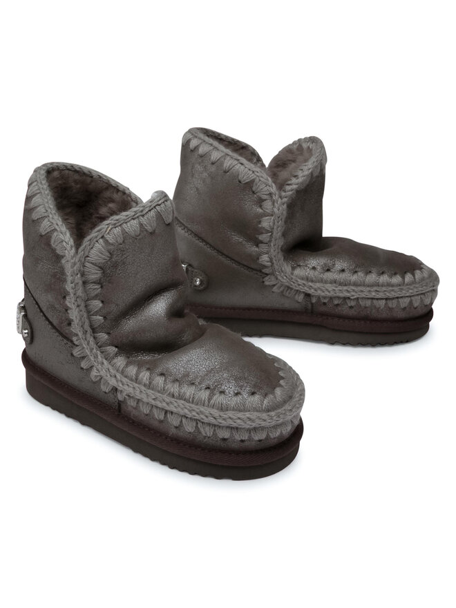 Mou Schneeschuhe Mou Eskimo 18 With Rhinestones Logo Silberfarben
