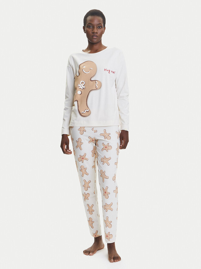 United Colors Of Benetton Damen Pyjama Oberteil - Nachhaltige Viskose Mit Spitze