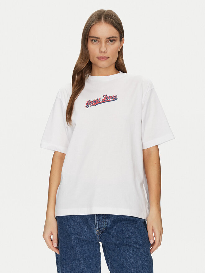Guess Jeans Guess Jeans T-Shirt W5GI29 K8HM0 Weiß Regular Fit