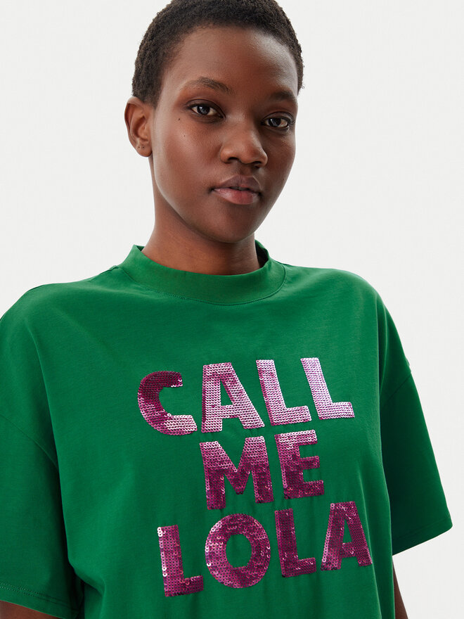 LOLA CASADEMUNT LOLA CASADEMUNT T-Shirt LS2515054 Grün Relaxed Fit
