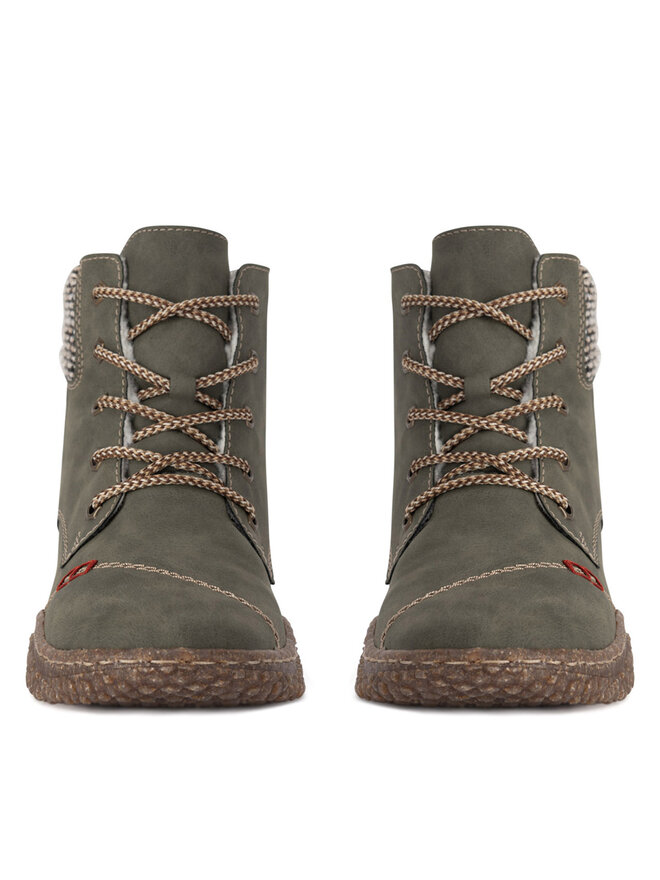 Rieker Schnürschuhe Rieker Y8441-54 Grün