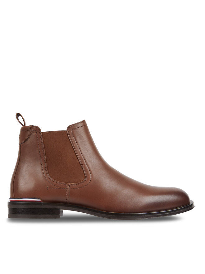 Tommy Hilfiger Боти тип челси Tommy Hilfiger Core Rwb Hilfiger Lth Chelsea FM0FM04806 Кафяв