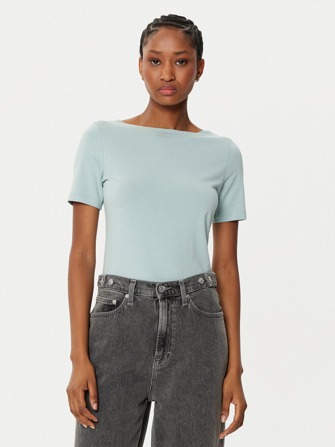 Vero Moda Vero Moda Marškinėliai Panda 10231753 Žalia Slim Fit