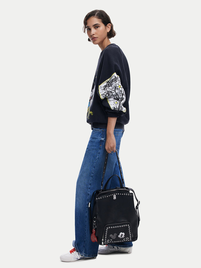 Desigual Batoh Desigual Mickey Rock Sumy 25SAKP06 Černá