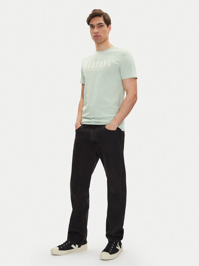 Mustang Mustang T-Shirt Austin 1016480 Grün Regular Fit