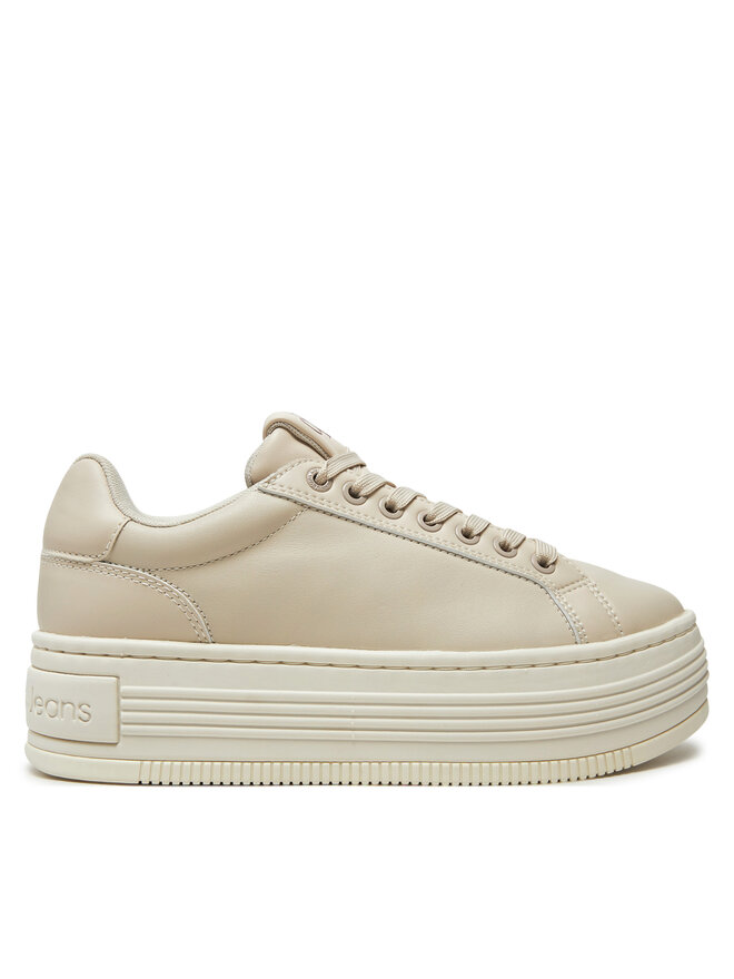 Calvin Klein Zapatillas Calvin Klein Bold Platf Low Oh Mg Lth YW0YW01589 Écru
