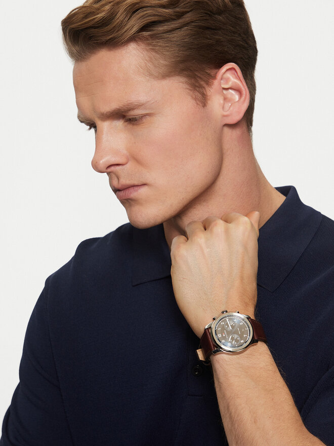 Tommy Hilfiger Zegarek Tommy Hilfiger Wesley 1710625 Brązowy