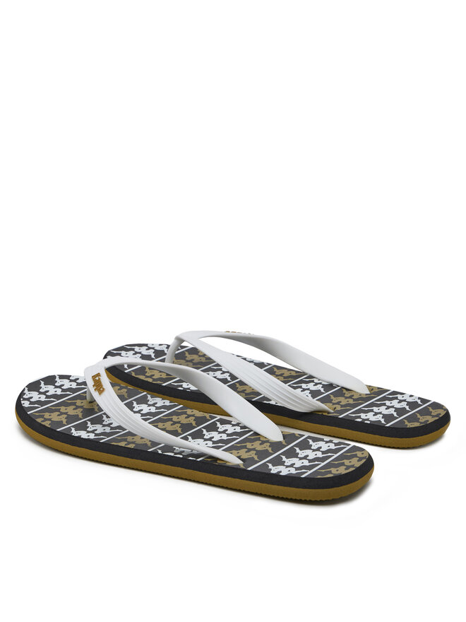 Kappa Japonki Kappa 371D2UW White - Black - Green Military Kolorowy