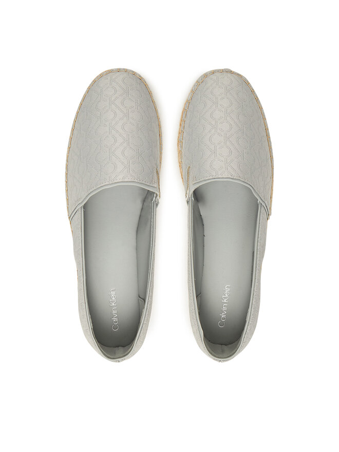 Calvin Klein Εσπαντρίγιες Calvin Klein Flat Espadrille - Jacq HW0HW02467 Γκρι