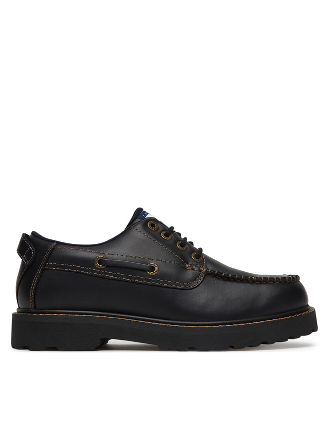 Tommy Jeans Halbschuhe Tommy Jeans Archive '01 Boat Shoe Leather EM0EM01651 Schwarz