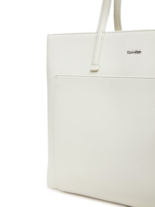 Calvin Klein Borsetta Calvin Klein Ck Must Medium Shopper W/Pocket K60K613019 Écru