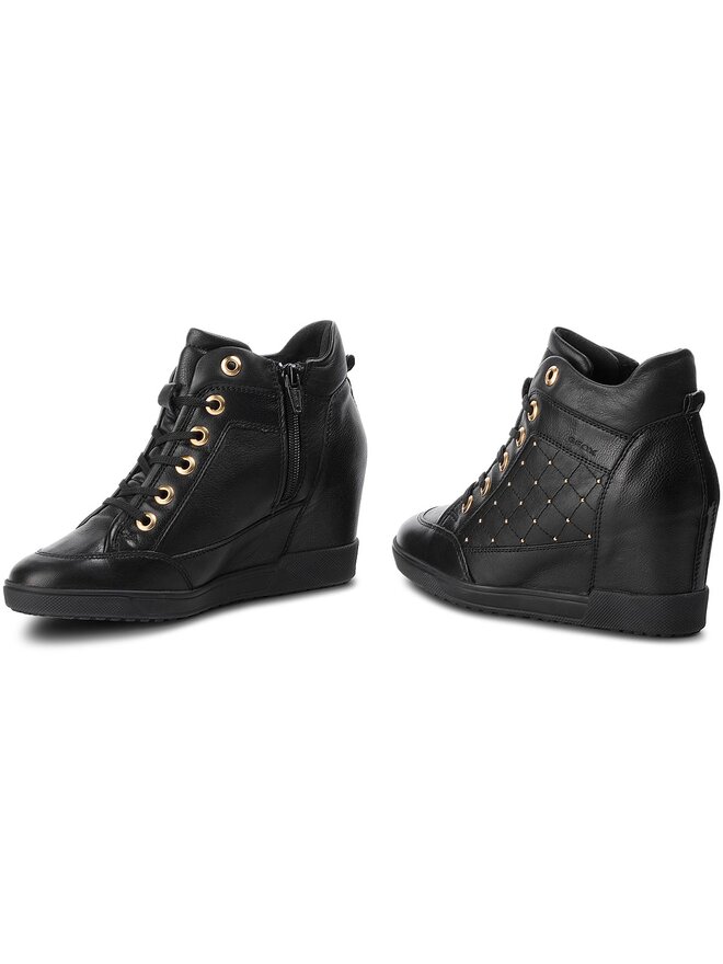 Sneakers Geox D Carum C D84ASC 08554 C9999 Noir chaussures