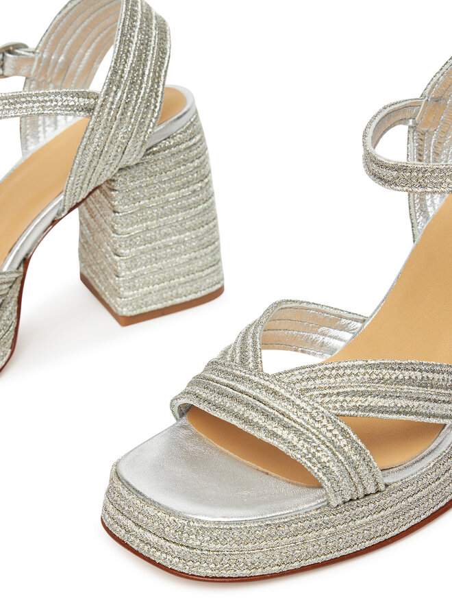Castañer Espadryle Castañer Valle/142 023116 Srebrny