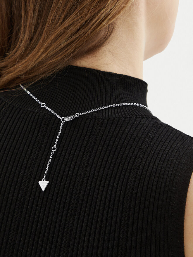 Guess Naszyjnik Guess JUBN05 038JW Srebrny