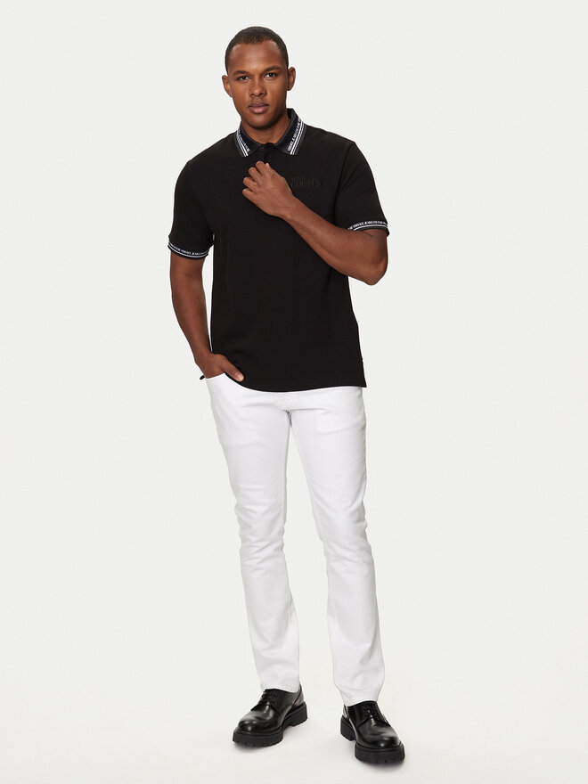 Versace Jeans Couture Versace Jeans Couture Поло 76GAGT09 Чорний Regular Fit