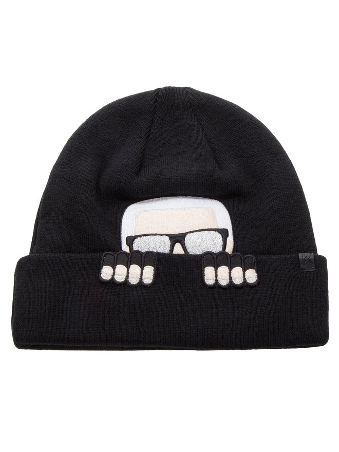 KARL LAGERFELD Mütze KARL LAGERFELD K/Ikonik Beanie 86KW3407 Schwarz
