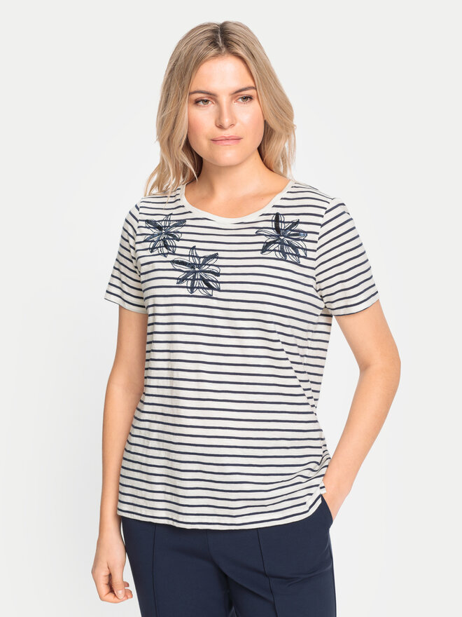 Olsen Olsen Camiseta 11105068 Écru Regular Fit