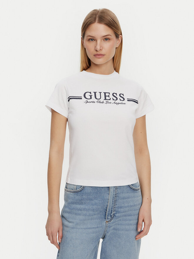 Guess Guess Marškinėliai V5GI03 I3Z14 Balta Regular Fit