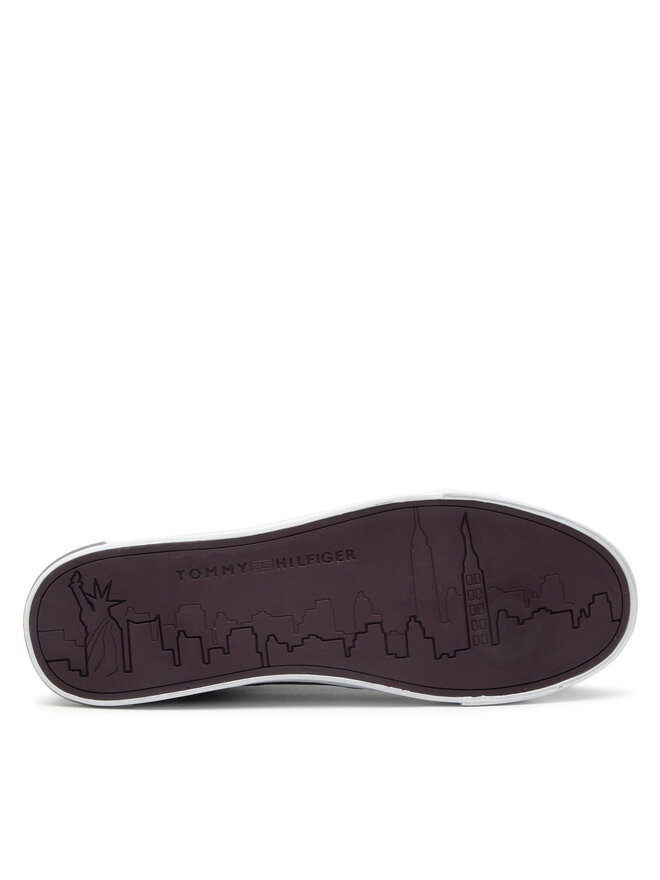 Tommy Hilfiger Snīkeri Tommy Hilfiger Essential Leather Detail Vulc FM0FM04047 Melns